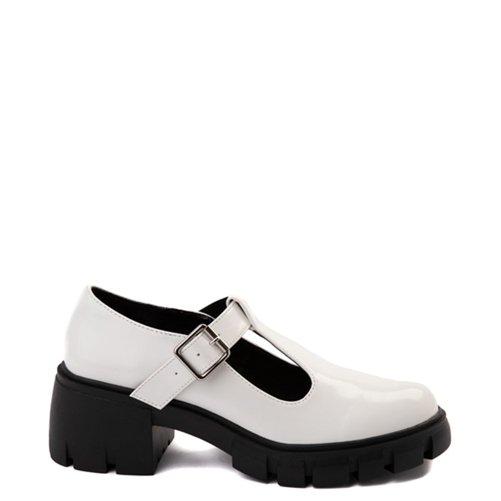 Womens Madden Girl Haddie Platform Mary Jane Casual Shoe - White