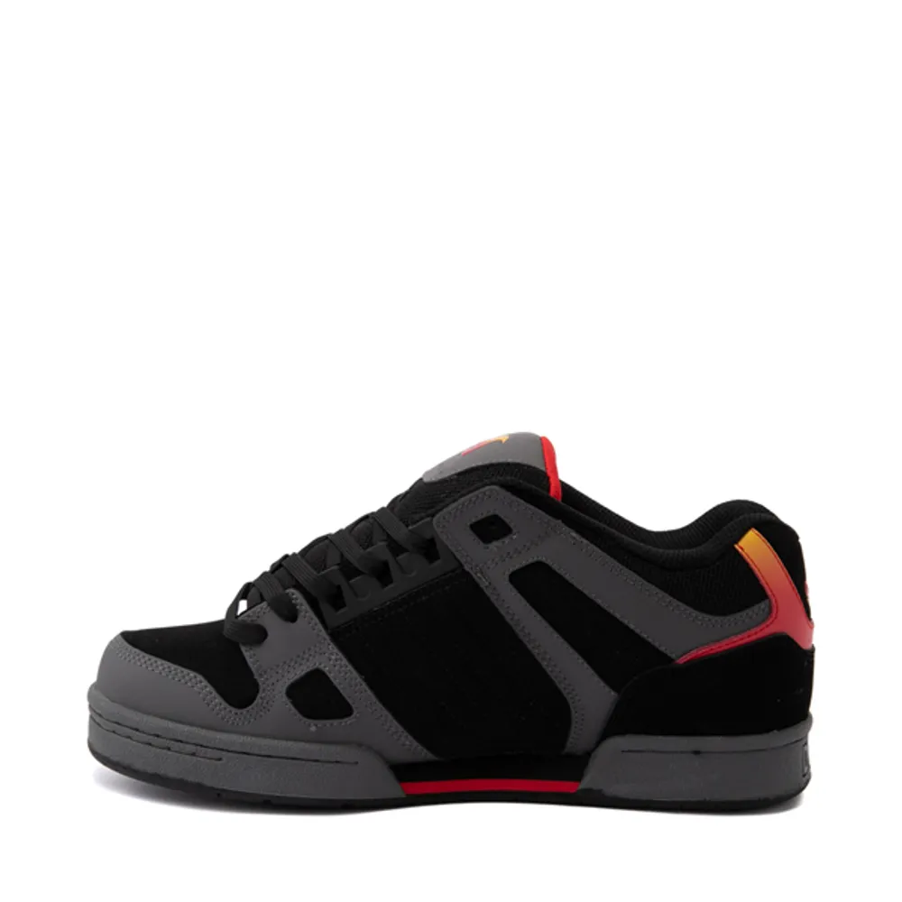Mens DVS Celsius Skate Shoe - Charcoal / Black Red