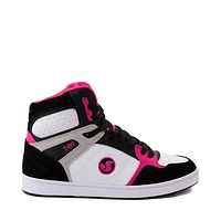 Womens DVS Honcho Skate Shoe - Black / White Pink