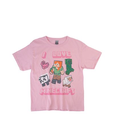 I Love Minecraft Tee - Little Kid / Big Kid - Light Pink