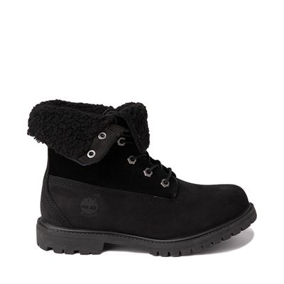 Womens Timberland Authentics Roll-Top Boot - Black