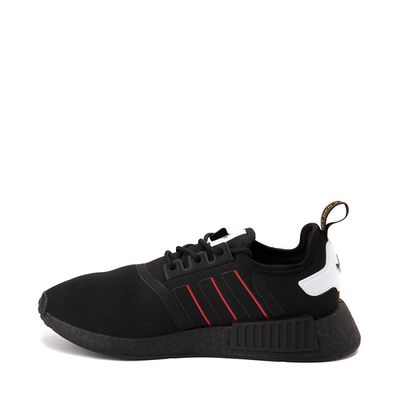 Mens adidas NMD R1 Athletic Shoe - Black / White Team Power Red