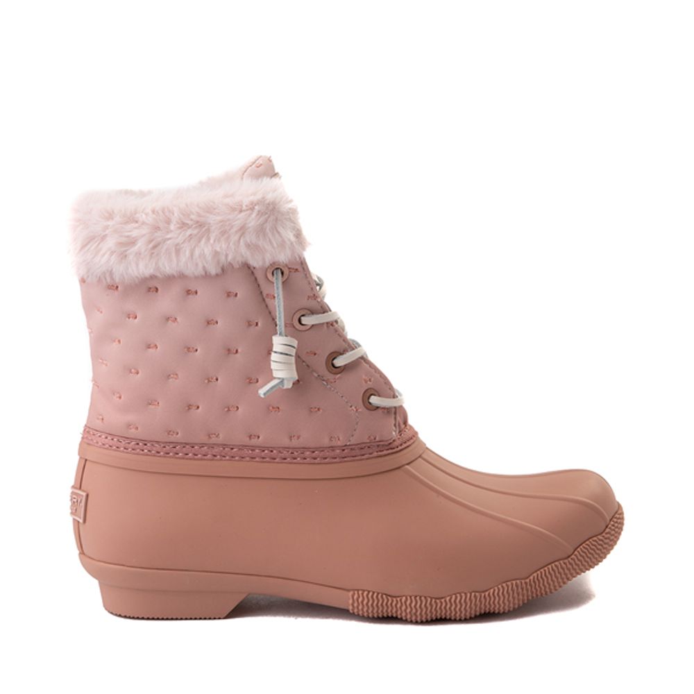 Womens Sperry Top-Sider Saltwater Shibori Duck Boot - Rose