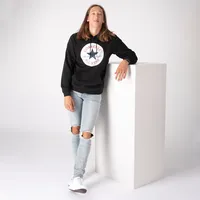 Mens Converse Chuck Taylor Patch Baseball Hoodie - Black
