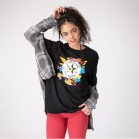 Womens Converse Notebook Boyfriend Tee - Black
