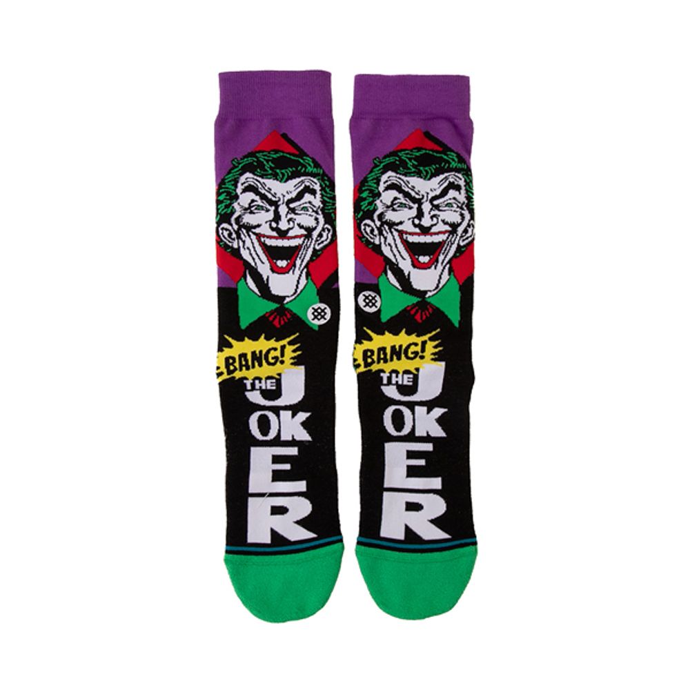Mens Stance Joker Comic Crew Socks - Multicolor