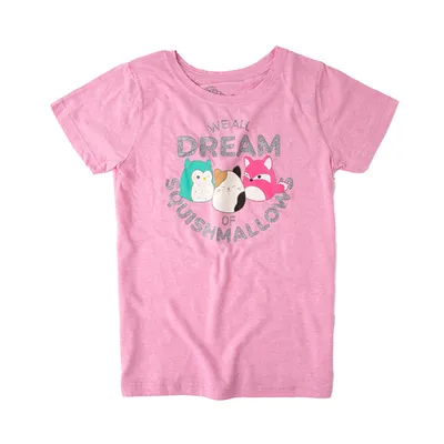 We All Dream Of Squishmallows Tee - Little Kid / Big Pink