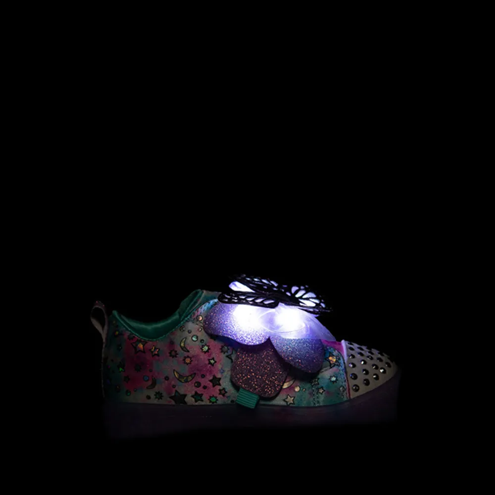 Skechers Twinkle Toes Shuffle Brights Butterfly Magic Sneaker