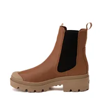 Womens Palladium Pallabase Chelsea Leather Boot - Dear Brown
