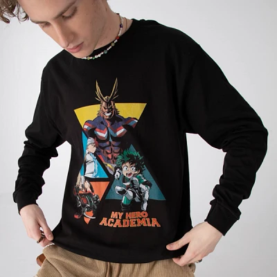 My Hero Academia Long Sleeve Tee - Black