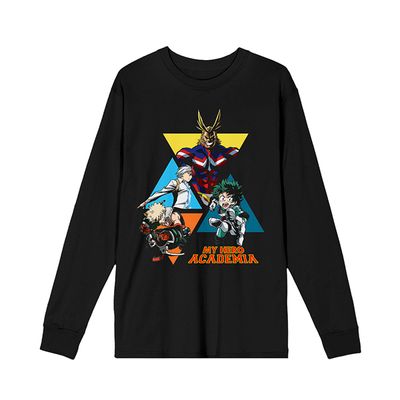 My Hero Academia Long Sleeve Tee - Black