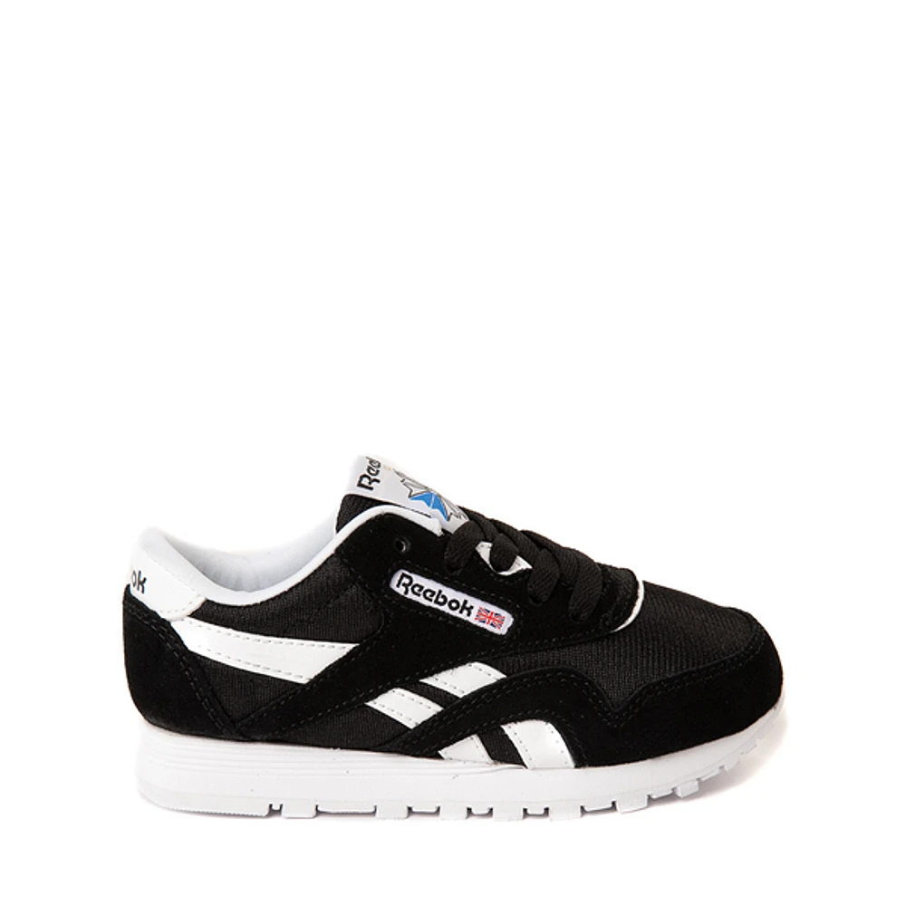 Reebok Classic Nylon Athletic Shoe - Little Kid - Black / White