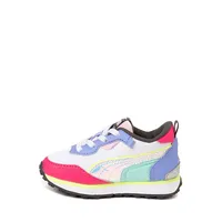 PUMA Rider FV Glowing Up Athletic Shoe - Baby / Toddler - White / Multicolor
