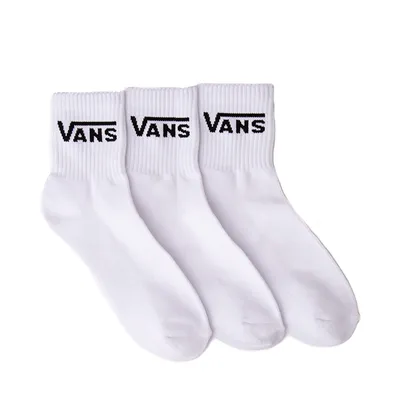 Mens Vans Half Crew Socks 3 Pack - White