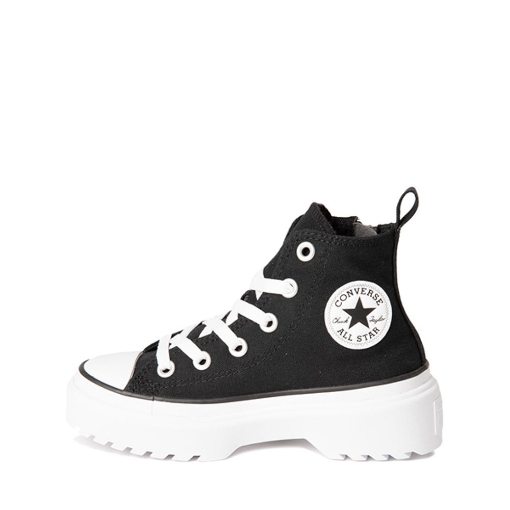 Converse Chuck Taylor All Star Lugged Lift Hi Sneaker - Little Kid - Black / White