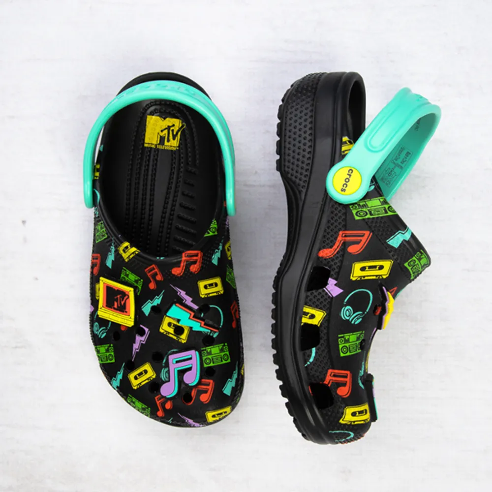 Crocs Classic MTV Clog - Little Kid / Big Kid - Black / Multicolor | The  Shops at Willow Bend