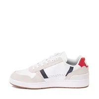 Mens Lacoste T Clip Athletic Shoe - White / Navy Red