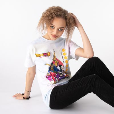 Womens Dragon Ball Z Washed Tee - Pastel Dye
