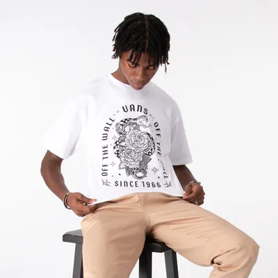Mens Vans Ink Traditions Tee - White
