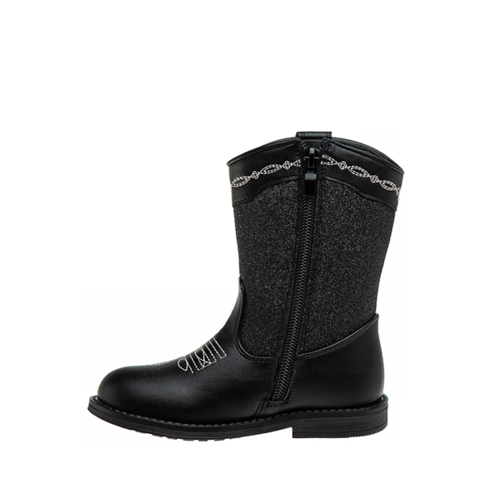 Laura Ashley Cowgirl Boot - Toddler / Little Kid Black