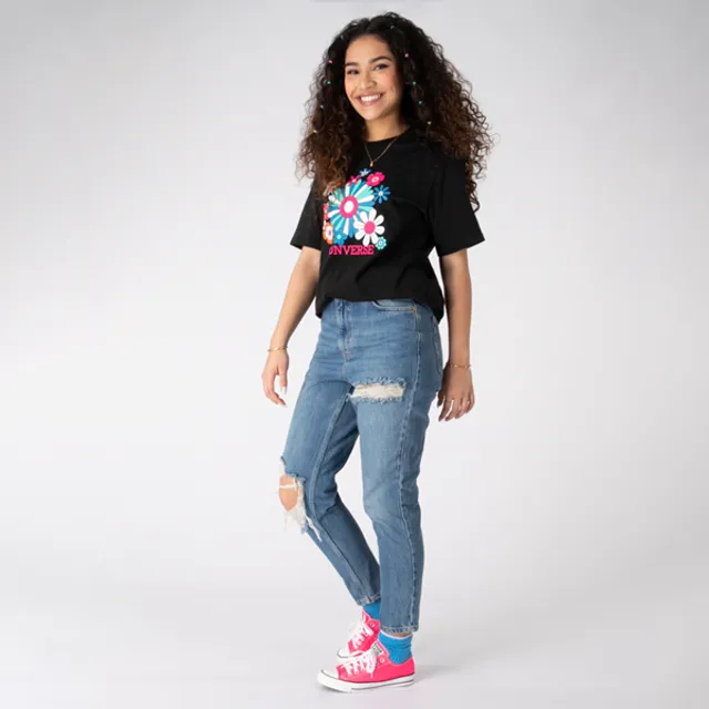 Converse Y2K Floral Tee - Black