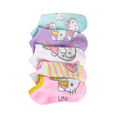 Hello Kitty Low Socks 5 Pack - Little Kid - Pink