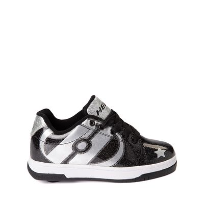 Heelys Split Glitter Stars Skate Shoe - Little Kid / Big Black Silver