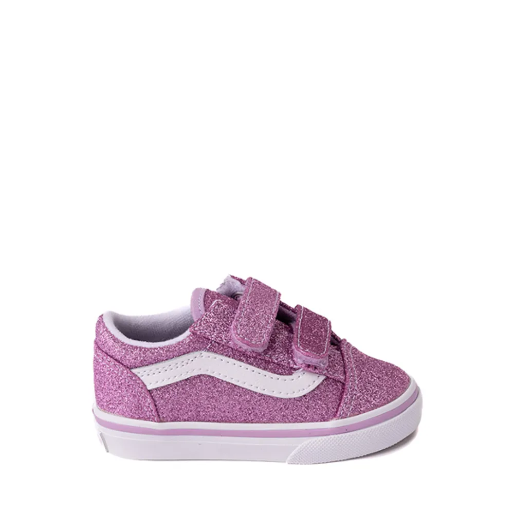 Vans Old Skool V Glitter Skate Shoe - Baby / Toddler Lilac