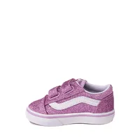 Vans Old Skool V Glitter Skate Shoe - Baby / Toddler Lilac