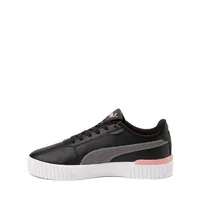 PUMA Carina 2.0 Corduroy Athletic Shoe - Little Kid Black / Bold Blue Future Pink