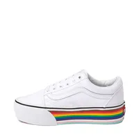 Vans Pride Old Skool Stackform Shoe - White / Rainbow