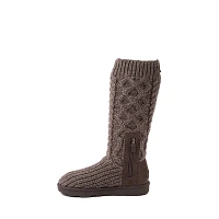 UGG® Classic Cabled Knit Boot - Toddler / Little Kid Grey