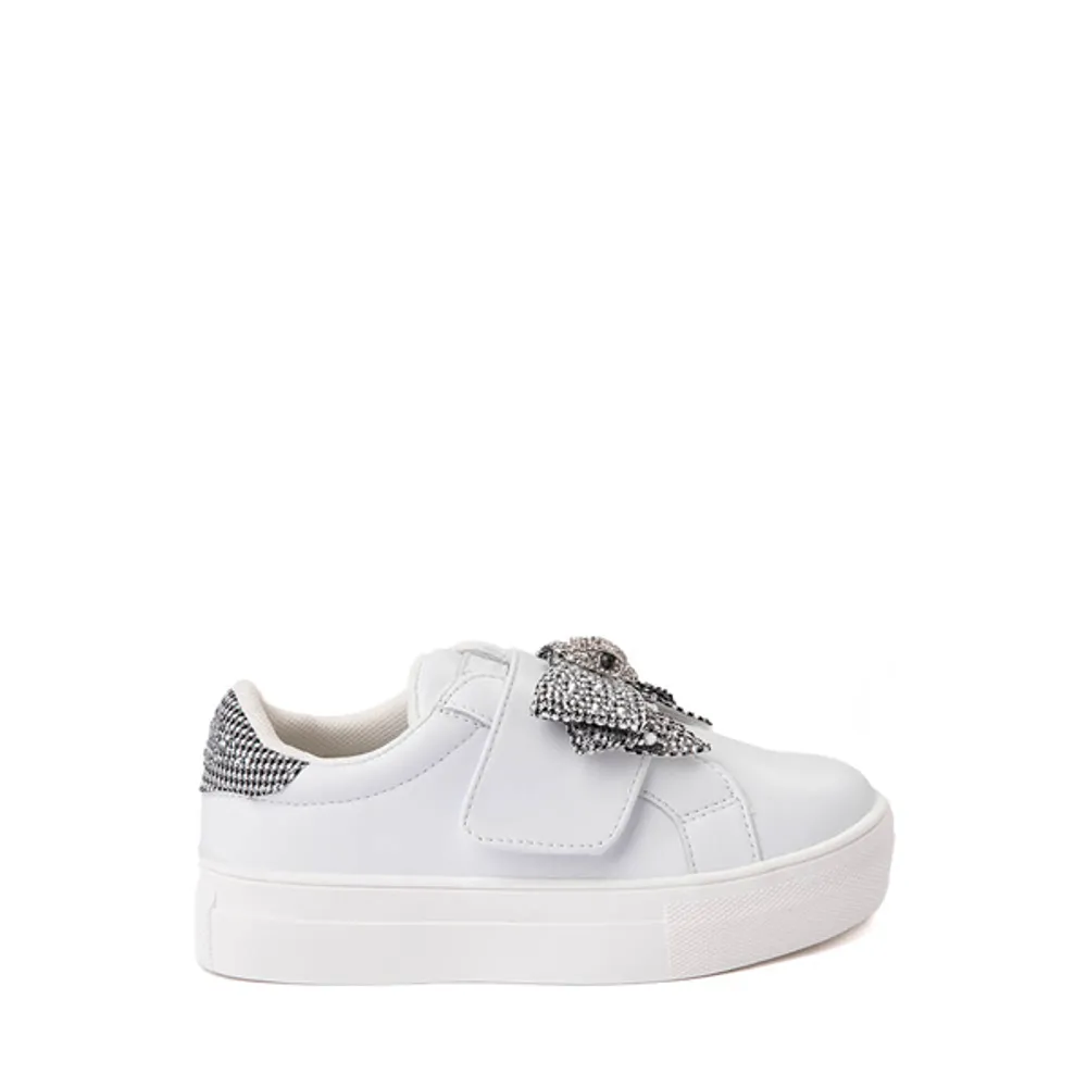 Kurt Geiger Mini Laney Bow Sneaker - Baby / Toddler White Silver