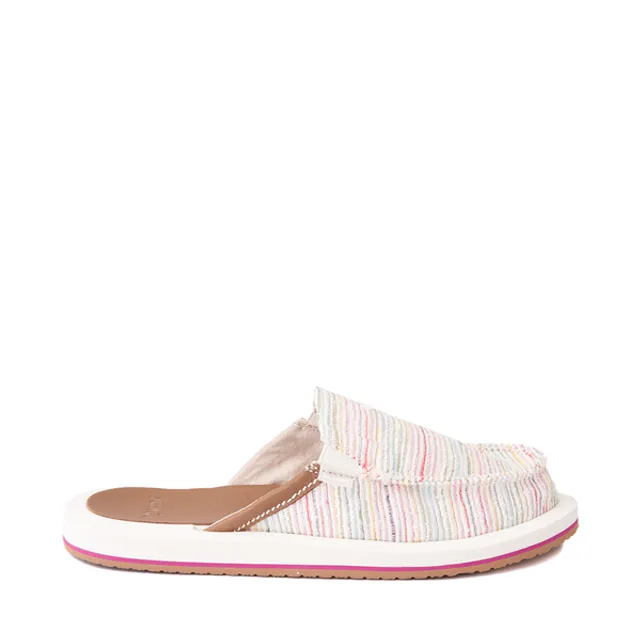 Sanuk - Slide on, sole sister. Our Fraidy Slide stars incredible cushy Soft  Top Foam and 100% cotton canvas for an ultra-comfy ride wherever you  stride.