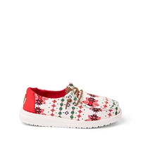 HEYDUDE Wendy Slip-On Casual Shoe - Little Kid / Big Ugly Sweater Cream