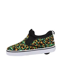 Mens Heelys x Minecraft J3T FX Slip-On Skate Shoe - Black / Orange Green