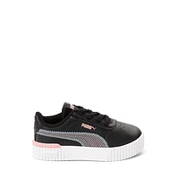 PUMA Carina 2.0 Athletic Shoe - Baby / Toddler - Black / Cool Dark Gray