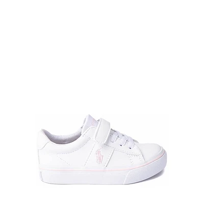 Sayer PS Sneaker by Polo Ralph Lauren - Baby / Toddler White Light Pink