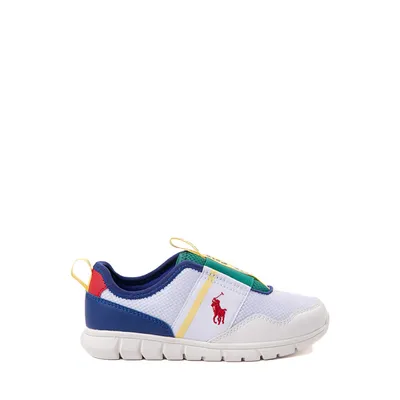 Barnes Sneaker by Polo Ralph Lauren - Baby / Toddler White Blue Green Yellow