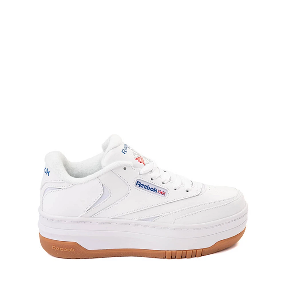 Reebok Club C Extra Athletic Shoe - Big Kid - White / Gum