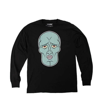 SpongeBob SquarePants&trade Handsome Squidward Long Sleeve Tee - Black