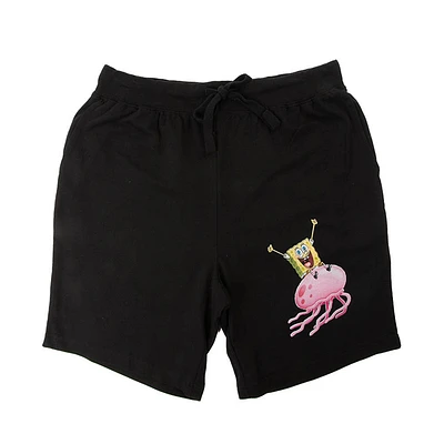 Mens SpongeBob SquarePants&trade Jellyfish Sleep Shorts - Black