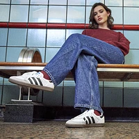 Womens adidas Samba OG Athletic Shoe - Cloud White / Core Black / Clear Granite