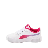 PUMA Carina 2.0 Athletic Shoe - Little Kid / Big White Pink