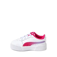 PUMA Carina 2.0 Jelly Fade Athletic Shoe - Baby / Toddler White Pink Intense Lavender