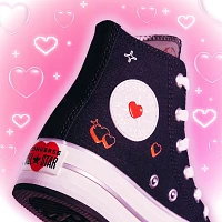 Converse Chuck Taylor All Star Hi Lift BEMY2K Sneaker - Big Kid Black / Vintage White Fever Dream