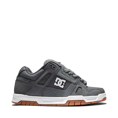 Mens DC Stag Skate Shoe - Grey / Gum
