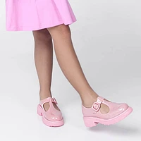 Mini Melissa Jackie Platform Mary Jane Casual Shoe - Little Kid / Big Kid - Pink