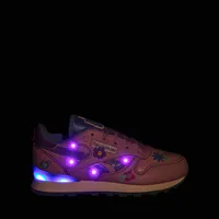 Reebok x My Little Pony Izzy Moonbow Classic Leather Step 'n' Flash Athletic Shoe - Little Kid - Purple / Crystal Blue