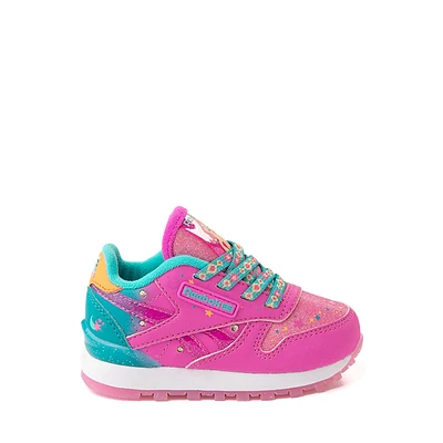 Reebok x My Little Pony Sunny Starscout Classic Leather Step 'n' Flash Athletic Shoe - Baby / Toddler - Laser Pink / Teal
